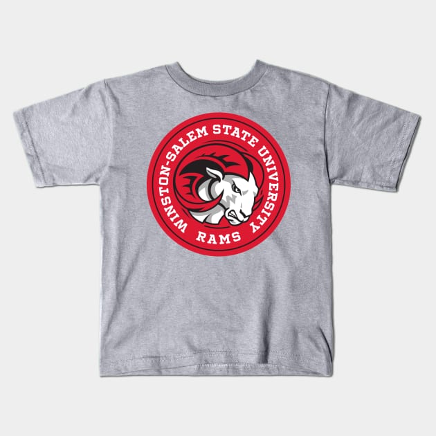 Winston-Salem State University - Circle Kids T-Shirt by Josh Wuflestad